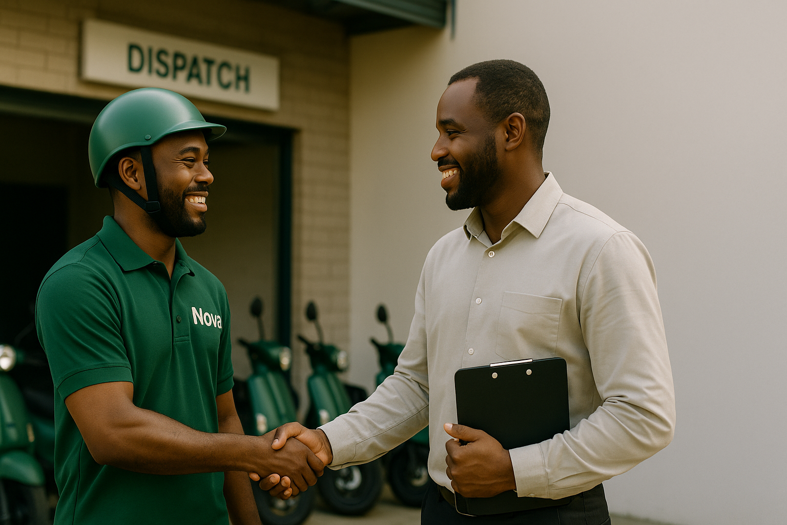 Retailer and rider partnering with Nova